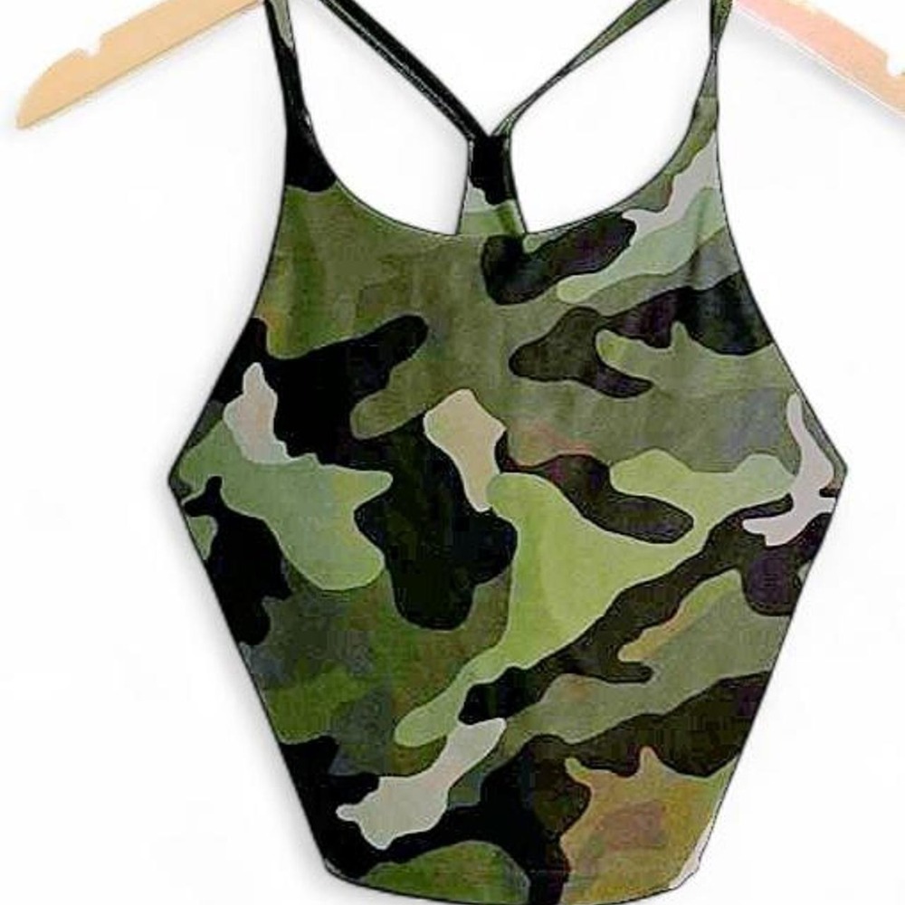 Old Navy Camo Sports Bra Racerback Size M‎ Women's